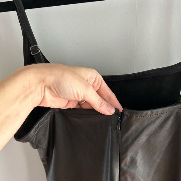 Black Leather Dress - Picture 5 of 7